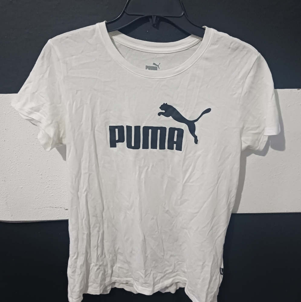 PUMA Women Signature Black White Shirt